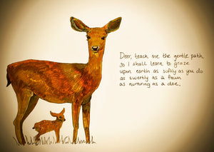 Prayer to Deer Print