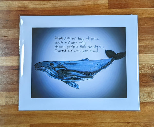 Prayer to Whale Print
