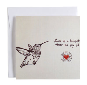 Hummingbird Love Card