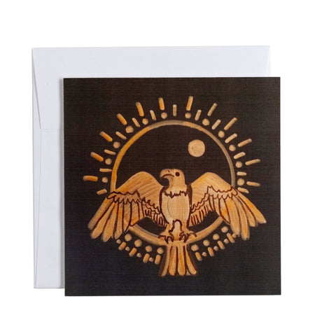 Eagle, Sun & Moon Card