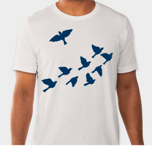 Flying birds short sleeve t-shirt