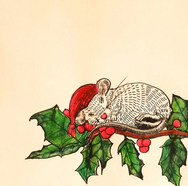 Sleeping Mouse (May all your holiday dreams come true)
