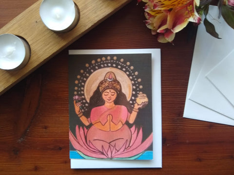 The River Goddess Greeting Card
