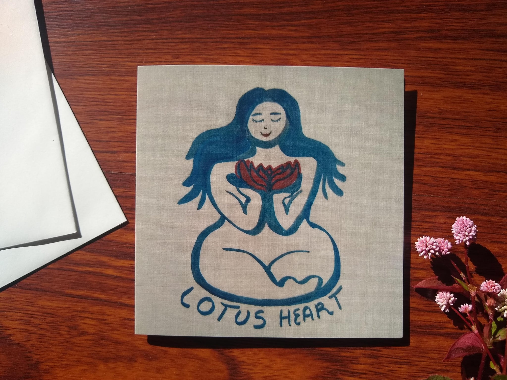 Lotus Heart Card