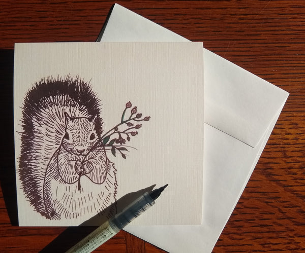 Squirrel Greeting Card