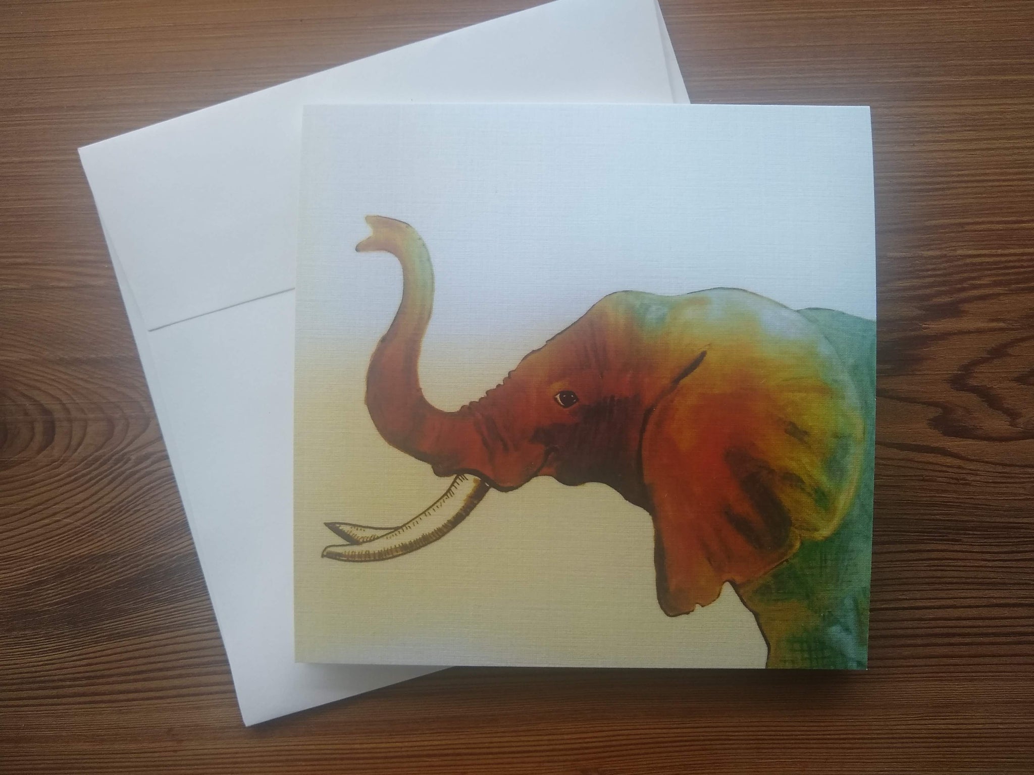 Elephant Card Multicolor