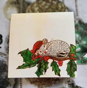 Sleeping Mouse (May all your holiday dreams come true)