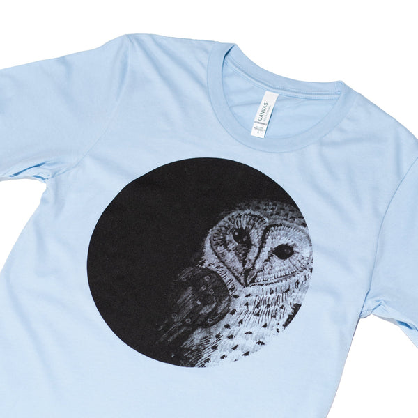 Owl Short Sleeve T-shirt, 100% Cotton